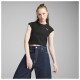 Puma Γυναικεία κοντομάνικη μπλούζα Wardrobe Essentials Ribbed Baby Tee